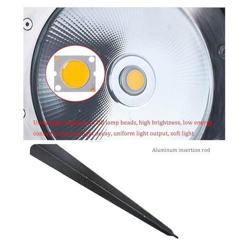Projecteur LED extérieur étanche IP65 5W et lampe de pelouse de jardin de paysage rond - 7