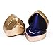 Produktbild Rolin Roly LED Light Schmuck Ringbox Herzform Schmuck Display Box Lagerung Schmuckschatullen Geschenkbox für Halskette Anhänger Valentinstag (Golden)