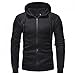 Hoodie Herren Kapuzenpullover Kapuzenjacke Slim Fit Einfarbig Hoodie Herren mit Reißverschluss Moden Sweatshirt Langarm Pullover-Shirt mit Kapuze Sportjacke Outdoorjacke
