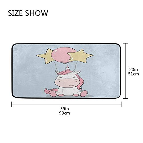 Alfombrilla antideslizante e impermeable de 99 x 51 cm con diseño lavable Color 2 5