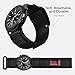 Nereides Band Compatible with Samsung Galaxy Watch 3 45mm/Galaxy Watch 46mm/Gear S3 Frontier/Classic, 22mm Nylon Sport Replacement Strap for Men Women(Black,XL)