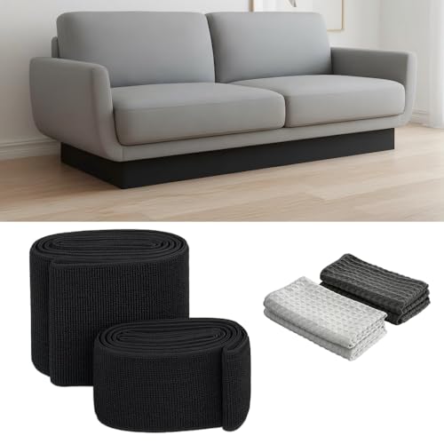 Under Couch Blocker for Pets Toys & Robot Vacuums 3 Inch x 11 FT Furniture Gap Blocker Soft Under Sofa Barrier Gap Filler for Couches Beds & Sofas Easy Install