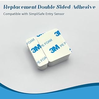Luxify Replacement Adhesive Pads for SimpliSafe Entry Sensor 10PCS, Pre-Cut Double Sided Tape Compatible with SimpliSafe Door Sensor, Easy Installation & Strong Hold