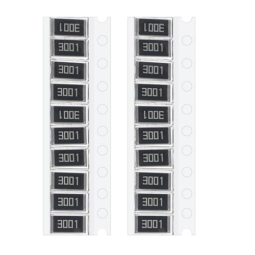 Image of PATIKIL 2512 Surface Mount Device Chip Resistor Kit, 20Pcs 3K Ohm 1% Tolerance 1W DIY Resistor Ceramic Resistance Assortment Kits for Electronic Products