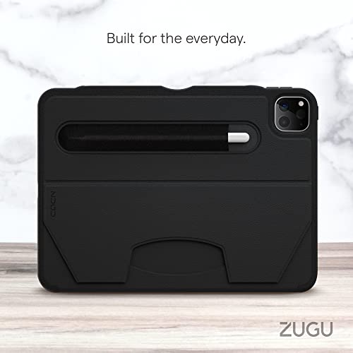 Zugu Case - 2018/2020 Ipad Pro 12.9 Inch (3Rd/4Th Gen) - Ultra Slim Protective Alpha Case - Wireless Apple Pencil Charging - Convenient Magnetic Stand & Sleep/Wake Cover (Stealth Black) #TOP1