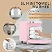 VERYTOP Towel Warmer 5L-Pink, 2-in-1 Professional Mini Small Hot Towel Warmer for Spa, Facial Towel Cabinet for Solo Estheticians, Small Salons & Home Spa (Fits 10-15 Towels)