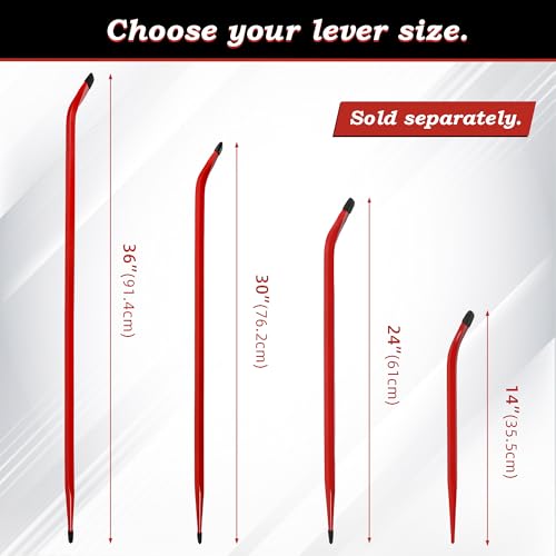 Image of TOOLEAGUE 24-Inch Heavy Duty Alignment Pry Bar, Connecting Bar