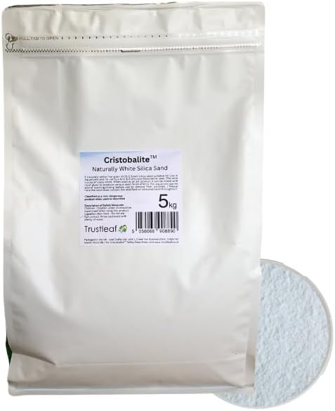 5kg Bag of Decorative White Silica Sand - Art and Crafts, Aquariums