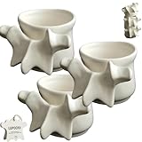 Spine Mug Vertebrae Stackable Cups Ossuary Anatomical Realistic Bone Design Ceramic Coffee Tea Water Vessel Unique Medical Student Doctor Gift Office Desk Decor Skeleton 12oz(3pcs)