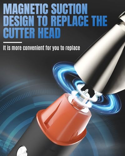 Cordless Hair Clipper for Men, 5 in 1 Rechargeable Beard Trimmer Men, IPX6 Waterproof Mens Grooming Kit, Electric Hair Cutting Kits with Magnetic Suction, LED Display, USB Charging,Men's Gifts - Image 3