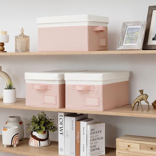 Image of GRANNY SAYS Storage Bins with Lids, Decorative Storage Boxes with Lids
