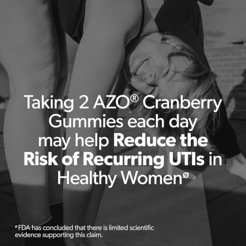 AZO Cranberry Gummies for Urinary Tract Health Women & Men, 40 Count - image 4