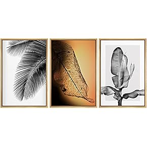 SIGNWIN Framed Canvas Print Wall Art Duotone Jungle...