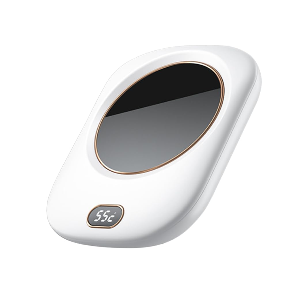 Coffee Mug Warmer, Thermostatic Electric Mug Warmer with Digital Display, Stainless Steel Beverage Heating Plate for Coffee, Tea, Water, Milk, Hot Chocolate, Jar Candle, Wax