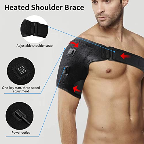 Shoulder-Heating-Pad-Heated -Wrap - 3 Heat Settings Heating Pad For Shoulder,Suitable For Relieving Muscle Pain,Tendonitis Periarthritis #TOP5