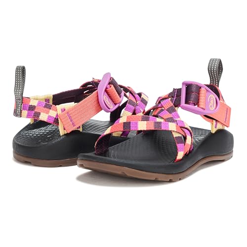 Chaco ZX1 Ecotread Kids Sandal, Pixel Blossom, 10 US Unisex Big3