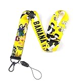 Banana Fish Anime Lanyard Keychain ID Badge Holder for Cell Phone and Charms Neck Strap (Banana Fish...