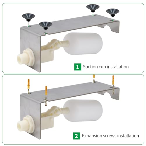 Lucky Farm Float Valve Kit 1/4 Inch Tube Water Fountain Auto Fill System With Adjustable Arm For Outdoor Fountains thumb #4