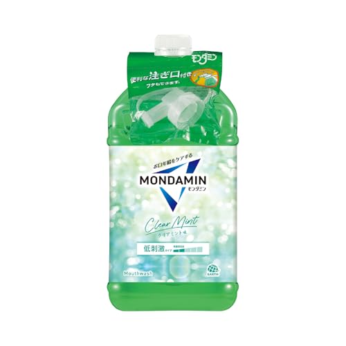 モンダミン クリアミント マウスウォッシュ 業務用 大容量 3L ノズル付き 低刺激 口臭ケア デンタルリンス オーラルケアの商品画像（Amazon）
