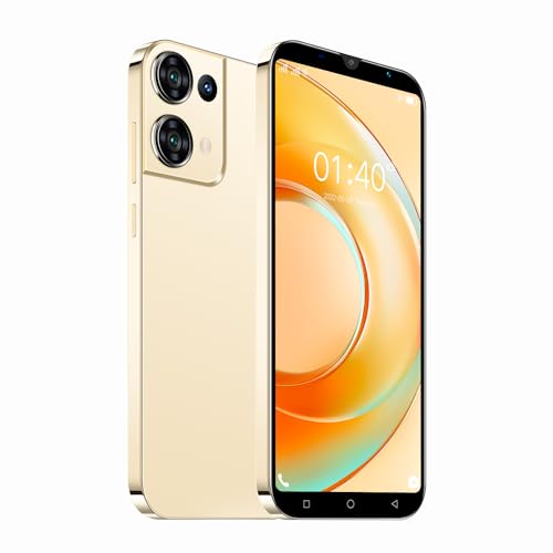 QrZrQ R9 Smartphone Pas Cher, 5.0 Pouces Téléphone Double SIM, Quad Core 1GB + 16GB, Android 9.0, Double Caméra 5MP + 5MP, GPS/WiFi/Bluetooth 3G Téléphone Portable (R9-Golden)