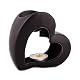 Duftlampe Pajoma Heart in Schwarz, 13 cm hoch, Herz-Design