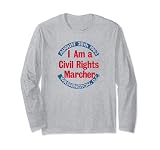 Vintage Civil Rights Marcher August 28 1963 Washington DC Long Sleeve T-Shirt