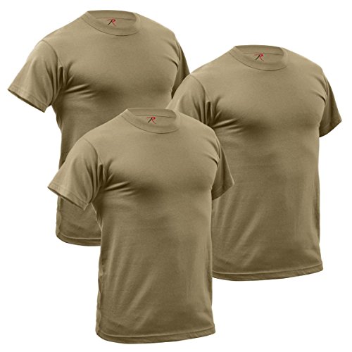 Rothco 3-Pack Quick Dry Moisture Wicking T-Shirt, AR 670-1 Coyote Brown, XL