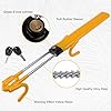 ZHSDUEWN Steering Wheel Lock Twin Bar, Car Steering Wheel Locks, Universal Steering Lock Heavy Duty High Visibility Universal Fit for Cars, SUVs, Motorhomes, Caravans, 2 Keys #2