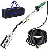 Propane Torch Weed Burner Kit, Blow Torch with 10FT Hose and Storage Bag, Heavy Duty Flame Weeder with Igniter for Weeding, Roofing and BBQ(Propane Tank Not Included)(33')