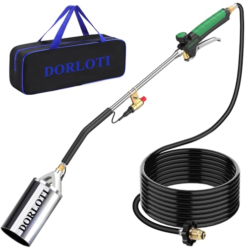 Propane Torch Weed Burner Kit, Blow Torch with 10FT Hose