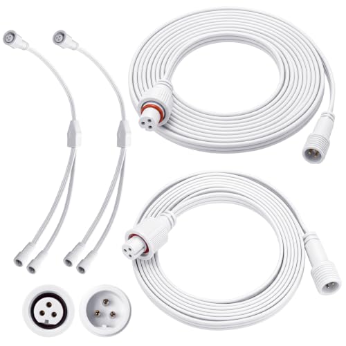 MorningRo 4 Pcs Extension Cable Compatible with Govee, 13 Ft,16 ft, White