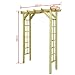 vidaXL Arco de Rosas de Jardín Madera de Pino Impregnada Cenador de...
