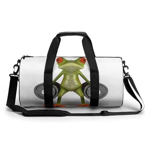 Sac de voyage 45x23x23cm drôle de grenouille pour organiser facilement vos affaires de gym