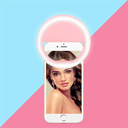 Portátil Selfie Ring Light Recarregável 3-Nível de Brilho 36 LED Flash Fotografia da câmera Self-tim