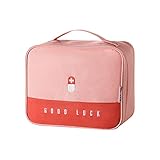 [DIMENSIONES] Bolsa grande: 25x20x13,5 cm; De tamaño pequeño y peso ligero, pero con gran capacidad. Muchos compartimentos interiores ofrecen suficiente espacio de almacenamiento para medicamentos de emergencia y accesorios de primeros auxilios.