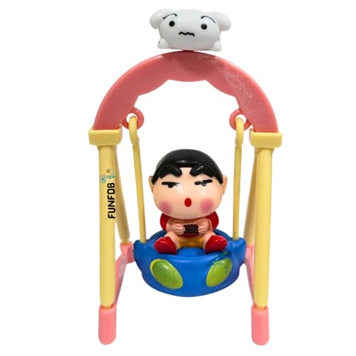 Image of FUNFOB Shinchan Action Figure Height-10cm | Shin chan Figurine Cartoon Figures Toys for Boys & Girls PVC Multicolour | Swing - Holding Game