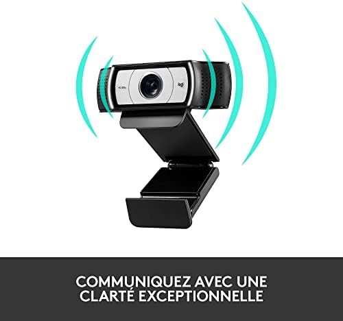 Logitech C930-E Business Webcam, Full HD 1080p/30fps Video Calling, Light Correction, Autofocus, 4X Zoom, Privacy Shade, Works with Skype Business, WebEx, Lync, Cisco, PC/Mac/Laptop/Macbook/Chrome