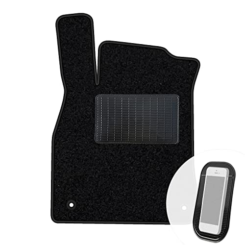 moto-MOLTICO Fahrer Fußmatte Auto Velours Fahrerseite Autoteppiche Schwarz Fahrermatte 1-teilig...