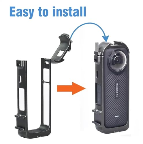 Image of TEKTONIC TMC-X4 Metal Cage for Insta360 X4 Action Camera - Aluminum Protective Frame with Lens Protection, Multiple 1 /4″ Mounts, Cold Shoe, Quick-Lock Design for Vlogging & 360 Filming