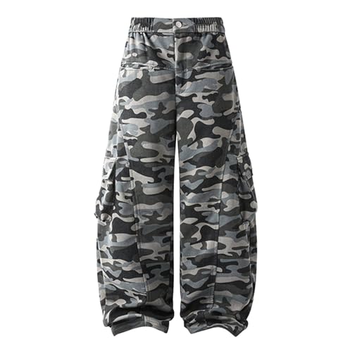 Pantalon cargo homme de travail multi poches léger en coton style japonais