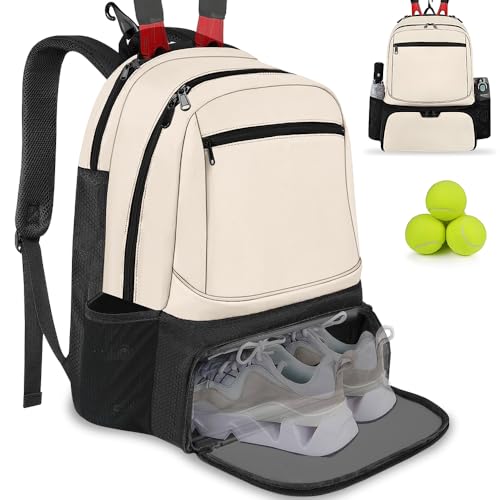 Bolsas Grandes para Raquetes, Mochilas de Tênis para Homens e Mulheres, Mochila Grande para Raquetes Homens e Mulheres
