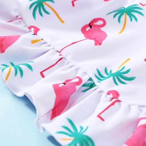 Image of Baby Swimsuit Girl Two Piece Bathing Suit Toddler Girls Summer Beach Ruffle Tankini Swimwear 1-7Y