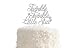 Twinkle Twinkle Little Star Cake Topper in Silver Glitter for Baby Shower or Birthday Party