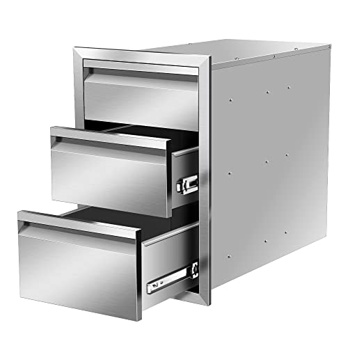 Outdoor Kitchen Drawer Stainless Steel Access Drawers for Outdoor Kitchen Island Grill Station14W X 21H X 23D