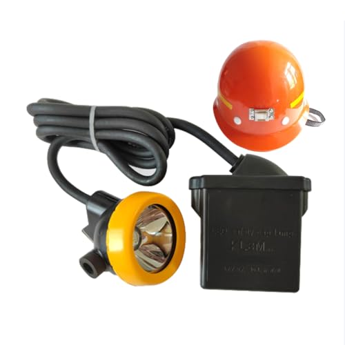 AISINILALAO Linterna Frontal LED De Minero Recargable KL8M Casco De Seguridad Gorra De Lámpara Linterna Frontal De Minería Antiexplosión Mineros De Carbón Casco De Búsqueda para Acampar Senderismo