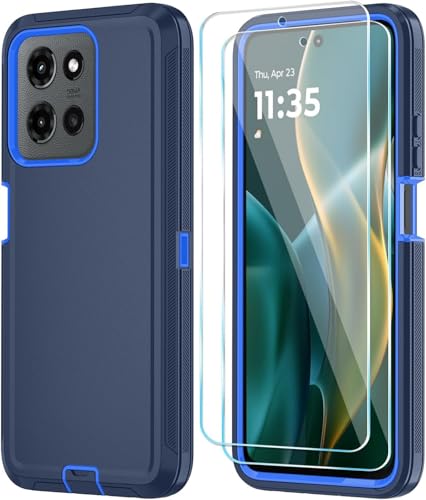 Qinmay for Motorola Moto G Power 5G 2026 Case, 3-Layer Cover, DarkBlue