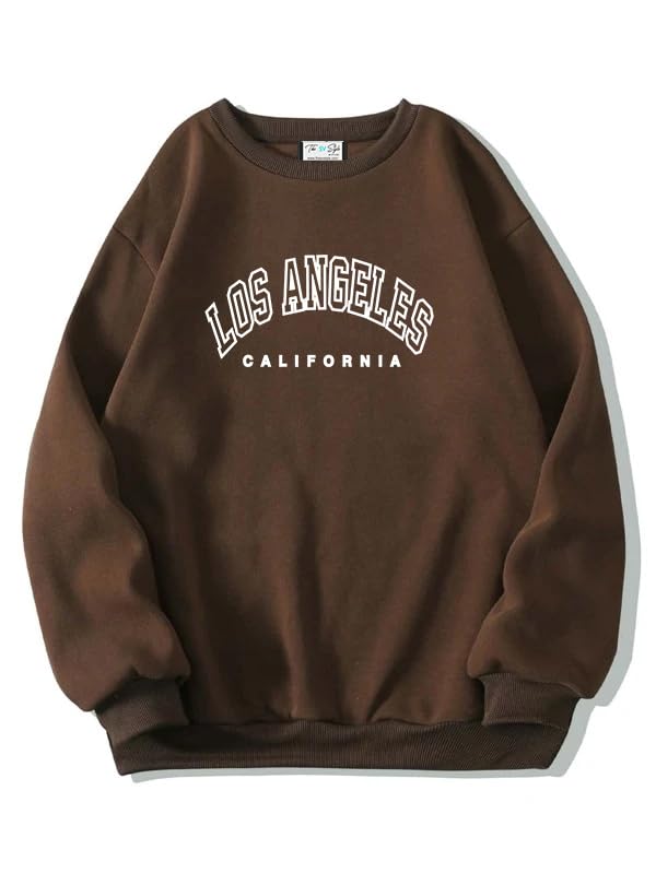 Image of The SV Style Los Angeles California Printed Oversized Baggy Sweatshirt