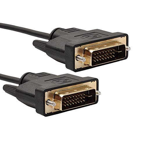 Image of BIGPLAYER DVI 24+1 Pin Display Cable Male to Male 1.5 Meter Digital Video Interface Connector for Monitor PC Graphics Card Screen Black