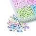 DanLingJewelry 2000Pcs 15 Colors 4mm Candy Color Glass Seed Beads 6/0 Round Pony Craft Beading Glass Beads Kit for DIY Jewelry Making