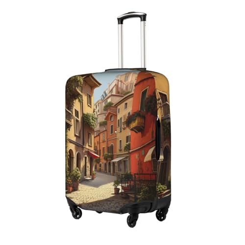 BREAUX Italian Street print Luggage Protective Covers Luggage Sleeves Luggage Decorative Covers, Zip Luggage Covers2